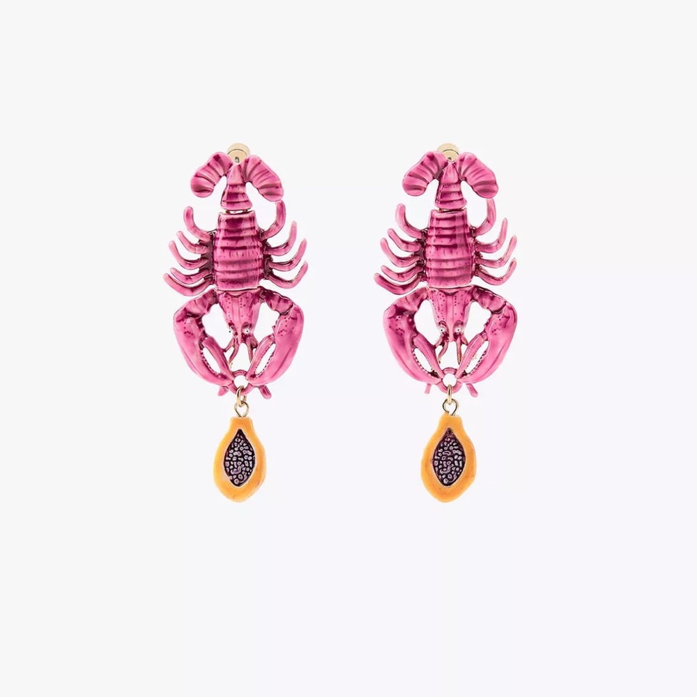 Zara lobster earrings